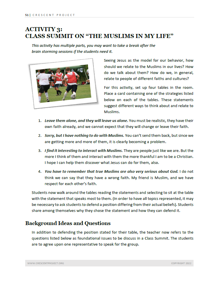 Anchors Youth Activities (Curriculum Download)